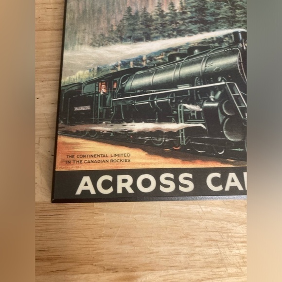 Canadian National railways Across Canada wooden poster. Made in Canada 🇨🇦 8x12 - Picture 5 of 5